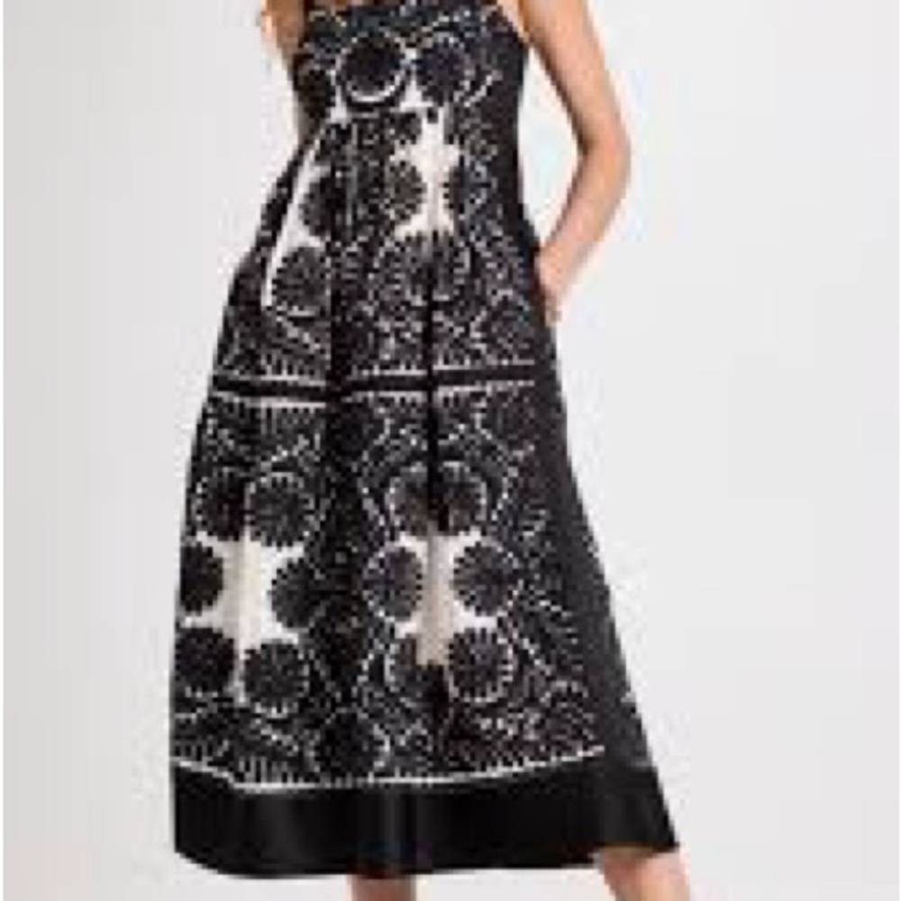ULLA JOHNSON Ardelle Floral Empire Waist Midi Dress RN#105177 - Picture 6 of 10